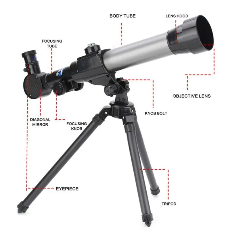 livre monocular telescópio astronômico com tripé espaço céu monocular telescópio