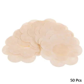 

10/20/50pcs Soft Nipple Covers Disposable Breast Petals Flower Sexy Tape Stick On Bra Pad Pastie For wedding dress Intimate