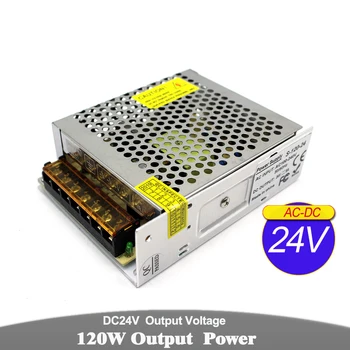 

24V Power Supply Switching 5A 120W Driver Transformers 110v 220v AC DC24V Switch Power Source For LED Strip Lighting CCTV Motor