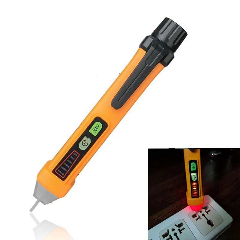 

PM8908C 50-60Hz AC 12-1000V Non Contact Voltage LED Tester Pen Circuit Detector Electrical Tool