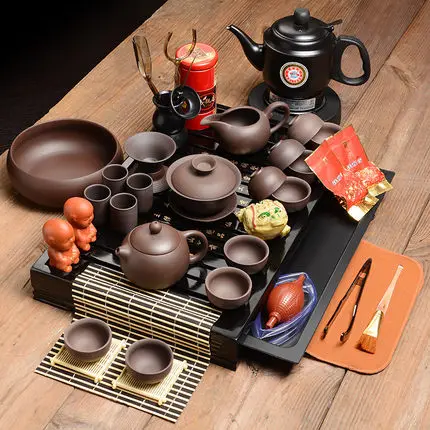 

Hot!! Chinese kung fu tea sets, Whole wood tea tray China Tea Ceremony Living Room table Kung Fu Tea Accessories