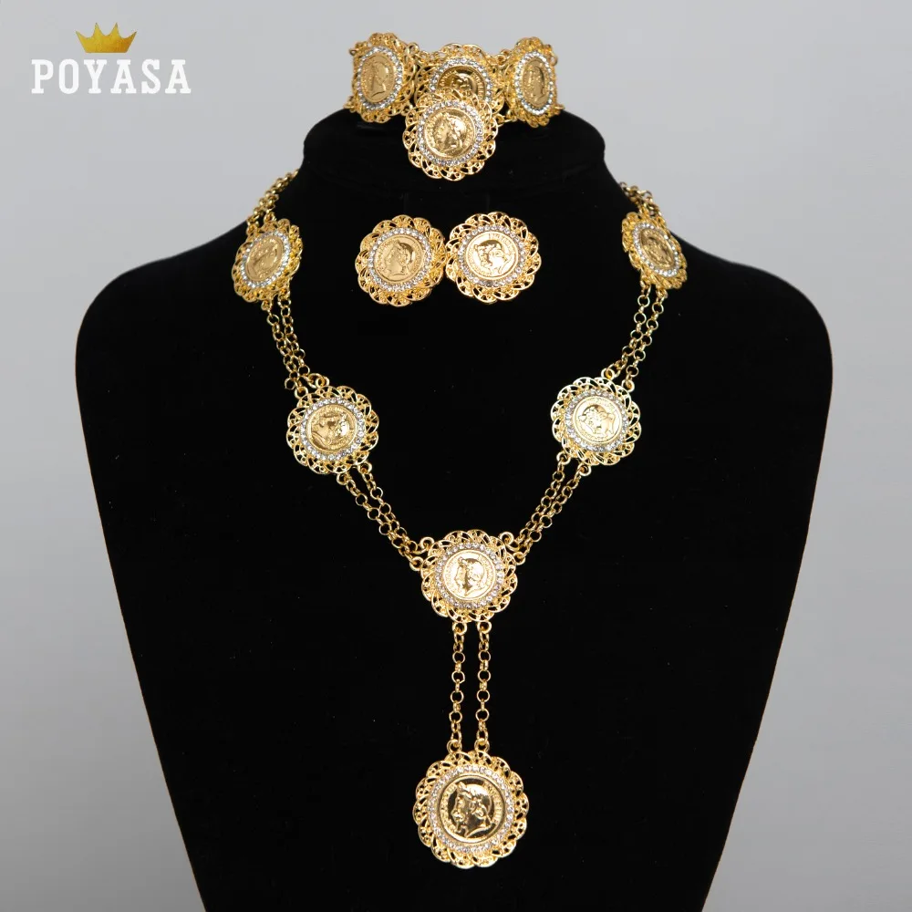 

Dubai AFRICA gold jewelry sets women fashion necklace fine jewelry sets wedding gold jewelry sets