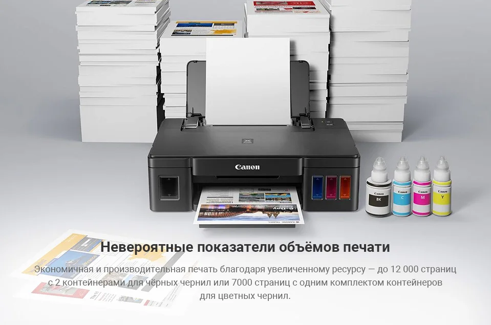 Струйный принтер Canon Pixma G1411 чернила в комплекте