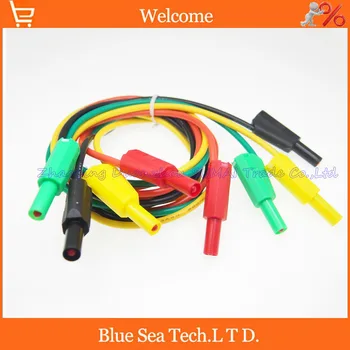 

4pcs four color 1M High pressure multimeter pen extension test line with 4mm plug/socket,13AWG CATIII 1KV /32A ROHS REACH