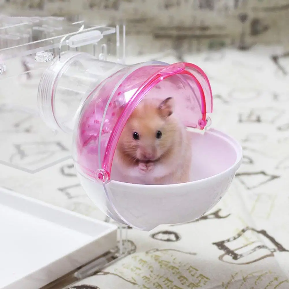 

LanLan Guinea Pig External Bathroom High Strength Acrylic Hamster House Toy-25
