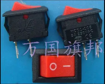

3A 250VAC 15*10mm 2P rockey switch / ship switch no light red head