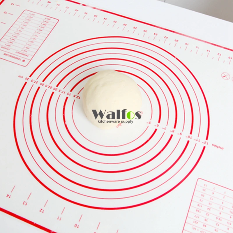 40 60cm Large Size Silicone Baking Mat Attach Scale Kneading Dough Mat Non Stick Silicone