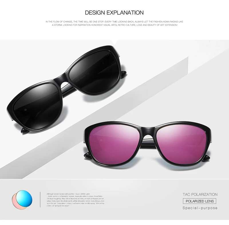 Женские Модные винтажные Поляризованные солнцезащитные очки, брендовые дизайнерские классические солнцезащитные очки для женщин, женские очки, аксессуары для очков