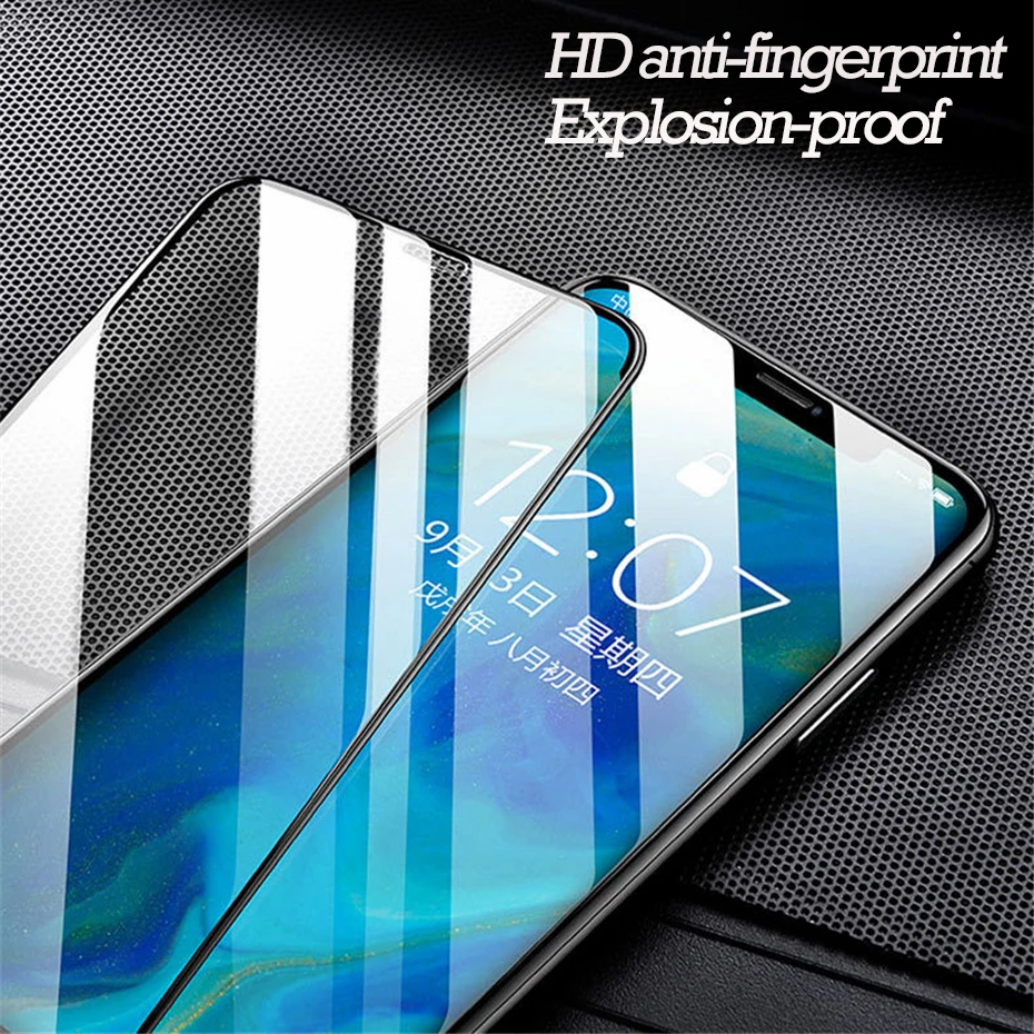 10D закаленное стекло для iPhone 7 X защита экрана полное покрытие Защитная пленка 6 6s 7s