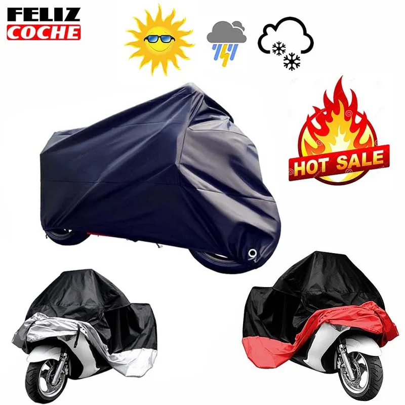 Prix pour Tous les Taille Moto Couverture Imperméable À L'eau En Plein Air Uv Protecteur Vélo Pluie Poussière Moto Moteur Scooter M/L/XL/XXL/3XL/4XL A2123 Prix pour Tous les Taille Moto Couverture Imperméable À L'eau En Plein Air Uv Protecteur Vélo Pluie Poussière Moto Moteur Scooter M/L/XL/XXL/3XL/4XL A2123