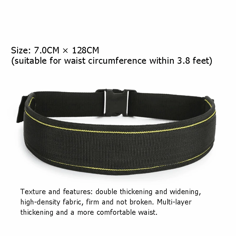 Wear-resistant thickening Tool Waist Bag Multi-function Tool Kit Hardware Repair Kit Durable High-grade Electrician Tool Bag - Цвет: Золотой