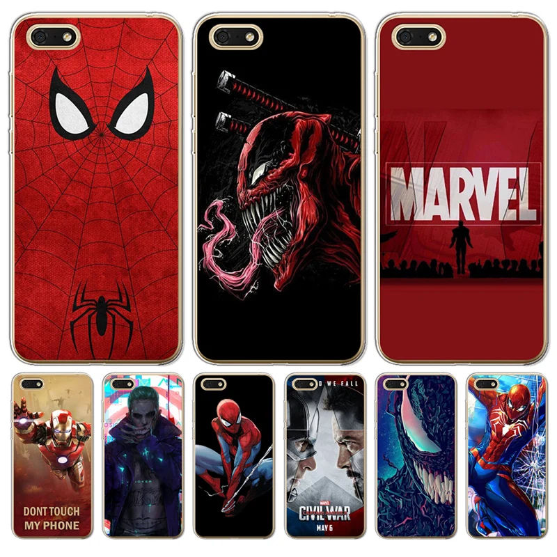 Железный человек для Huawei Honor 6A 6X 7 7X 7C 7A Pro 8 Lite 8X 9 10 Nova 2 Plus чехол телефона Joker venom marvel