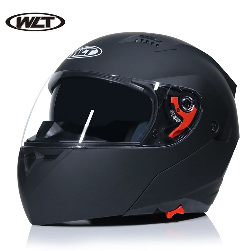 

High Quality Motorcycle Helmet Dual Lens Flip Racing Helmet Men's Knight Head Protector DOT Approved