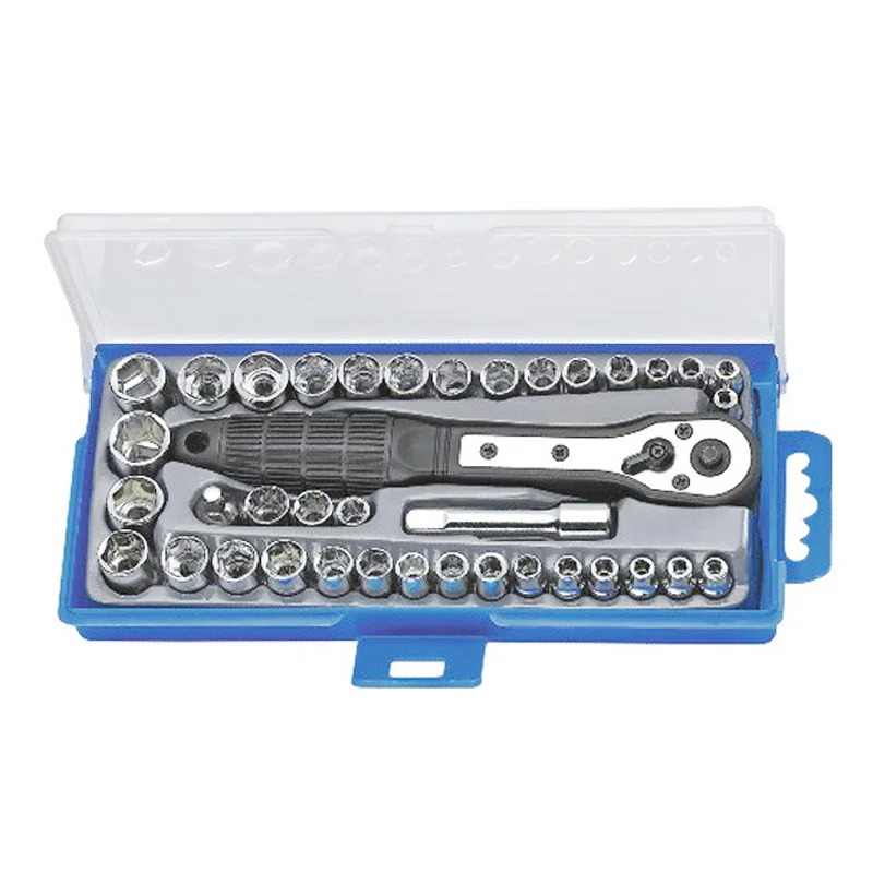 DWZ 38Pcs 3/8'' 4-15mm Inch & Metric Socket Set Ratchet Driver Socket Wrench Tool