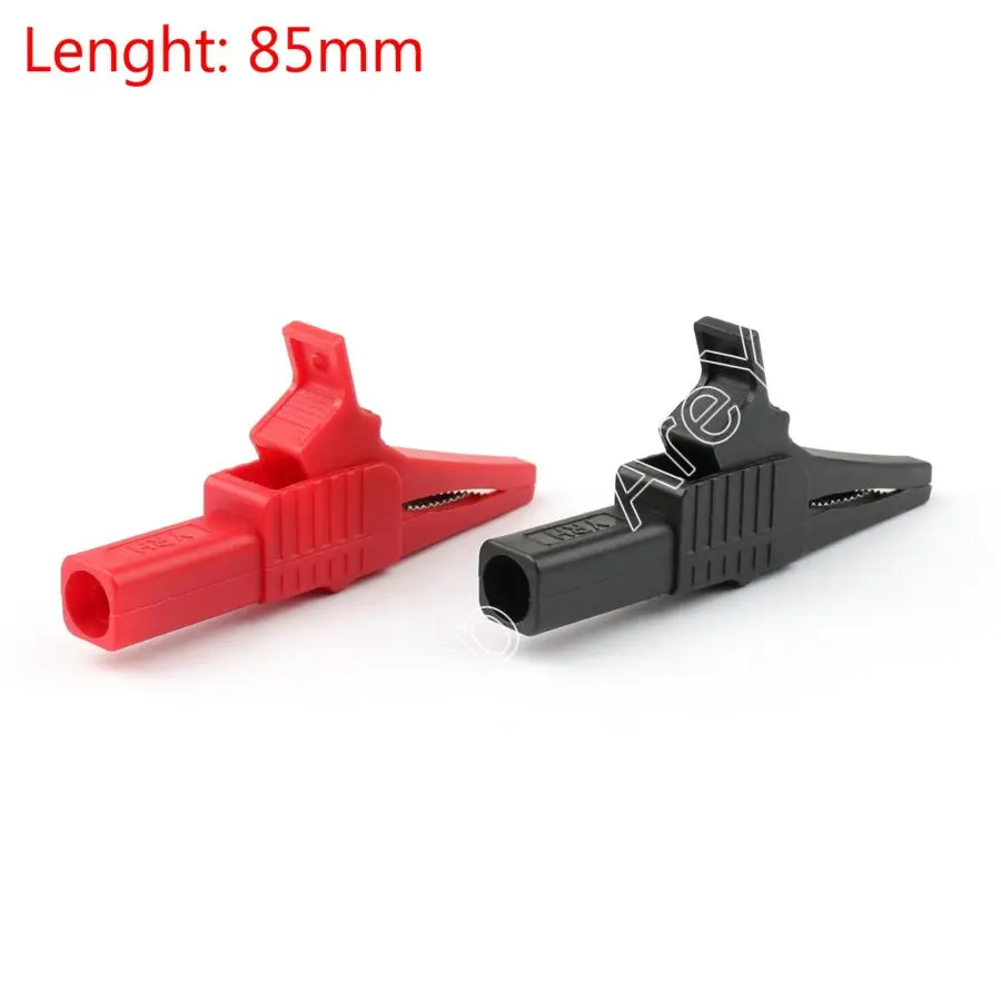 

Areyourshop Sale 2PCS 32A 1000V Copper Alligator Clip For 4mm Banana Multimeter Pen HV Test Battery Test Clip Crocodile Clip