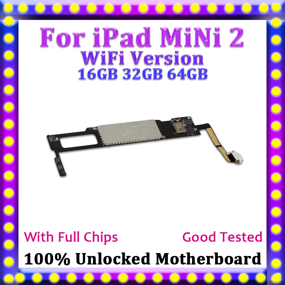 

iCloud Unlocked For iPad Mini 2 Motherboard,Original Disassemble Logic Board For iPad Mini 2 Mainboard With IOS System