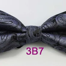 YIBEI coahella галстуки железный серый галстук-бабочка Жених Пейсли галстук-бабочка жаккардовый тканый бабочка смокинг Borboletas одежда аксессуары