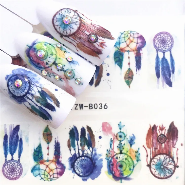 

1 pcs Skull Halloween Plant Nail Sticker Water Decals Women White Flower Cat Butterfly Transfer Nail Art Decoration m3b8v6