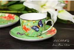 Керамика Европейский кружки для кофе блюдо кружка Установить полноценный Творческий костяного фарфора Британский послеобеденный чай