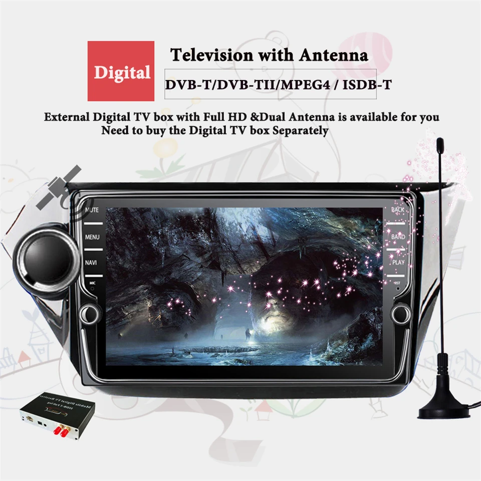 Clearance 8" Carplay 4G RAM Android 9.1 CAR Radio GPS Navigation For KIA RIO K2 2010 2011 2012 2013 2014 2015 Car DVD Player Octa Core 12