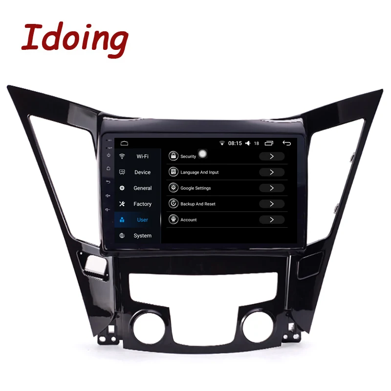 Idoing 10," 1Din Автомобильный Android 8,1 Радио мультимедийный плеер для hyundai Sonata 2011- gps навигация и ГЛОНАСС 4G+ 64G 8Core DSP