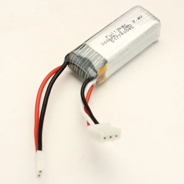 

XK DHC-2 A600 RC Remote Control Airplane Spare Parts 7.4V 300mAh 25C Li-po Battery