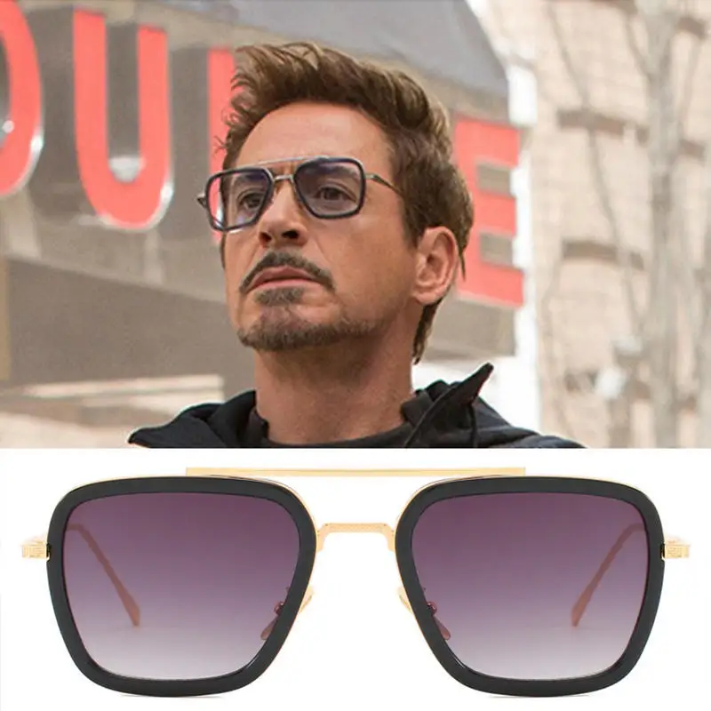 Movie 2020 Far From Home Iron-Man Tony Stark Glasses Spider man Peter Parker Cosplay Edith Sunglasses