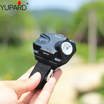 

yupard Wrist Watch lamp Q5 LED mini torch built-in rechargeable battery Flashlight USB Charging Tactical lantern