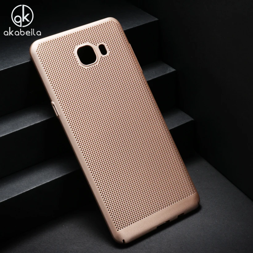 

AKABEILA Phone Case For Samsung Galaxy C5 Pro C5010 Cover Hard Plastic PC Cooling Shell Coque Fundas Housing