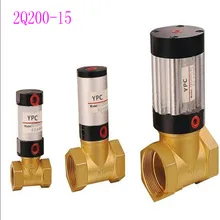 YPC cylinder valve 2Q200-15 pneumatic PT1/2 thread cylinder valve air control valve 4v230c 08 pneumatic solenoid valve ac 220v pt1 4 air control valve 5 ports 3 positions aluminum alloy air valve