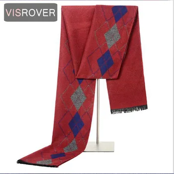 

Visrover Newest fashion design casual scarves winter Men's cotton Scarf luxury Brand High Quality Warm Neckercheif Scarves men