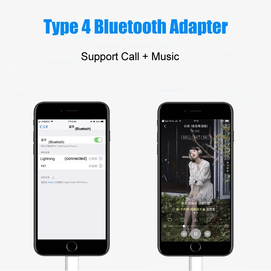 4 in 1 Earphone Headphone Adapter For iPhone 7 8 X AUX Adapter For Lightning Female To 3.5mm Male Adapters Headphone Jack Cable 4 in 1 Earphone Headphone Adapter For iPhone 7 8 X AUX Adapter For Lightning Female To 3.5mm Male Adapters Headphone Jack Cable