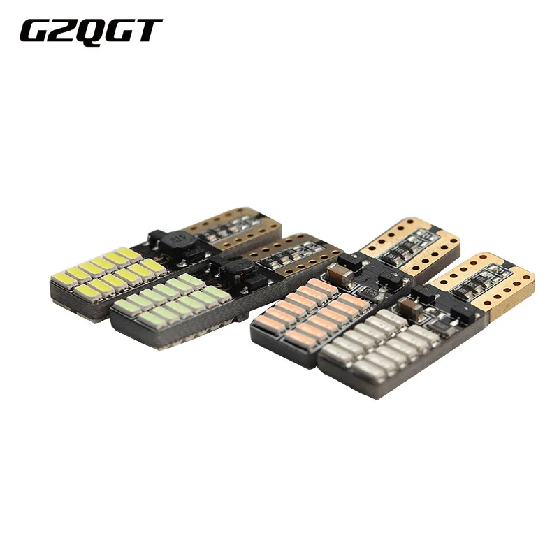 500 шт авто W5W светодиодный T10 Canbus 24 smd светодиодный лампы для автомобилей Передние боковые Габаритные любезно дверь номерных знаков светодиодный лампочки 12 V