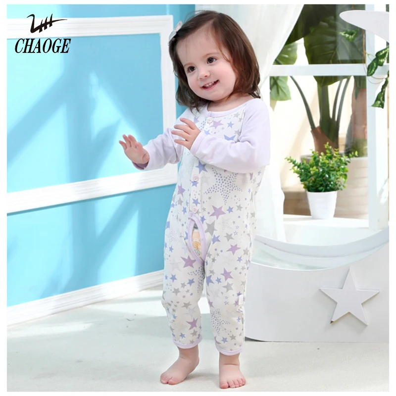

The new infant baby clothes cotton cartoon five - pointed star long - sleeved round neck children 's climbing clothes#1