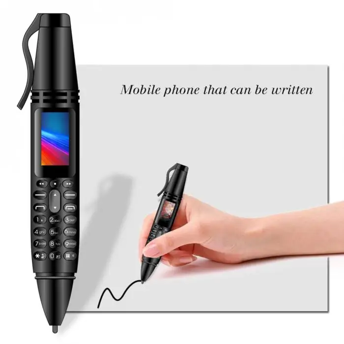 Мини Bluetooth Dialer ручка крошечный экран Поддержка SIM TF карты мобильного телефона LSMK99