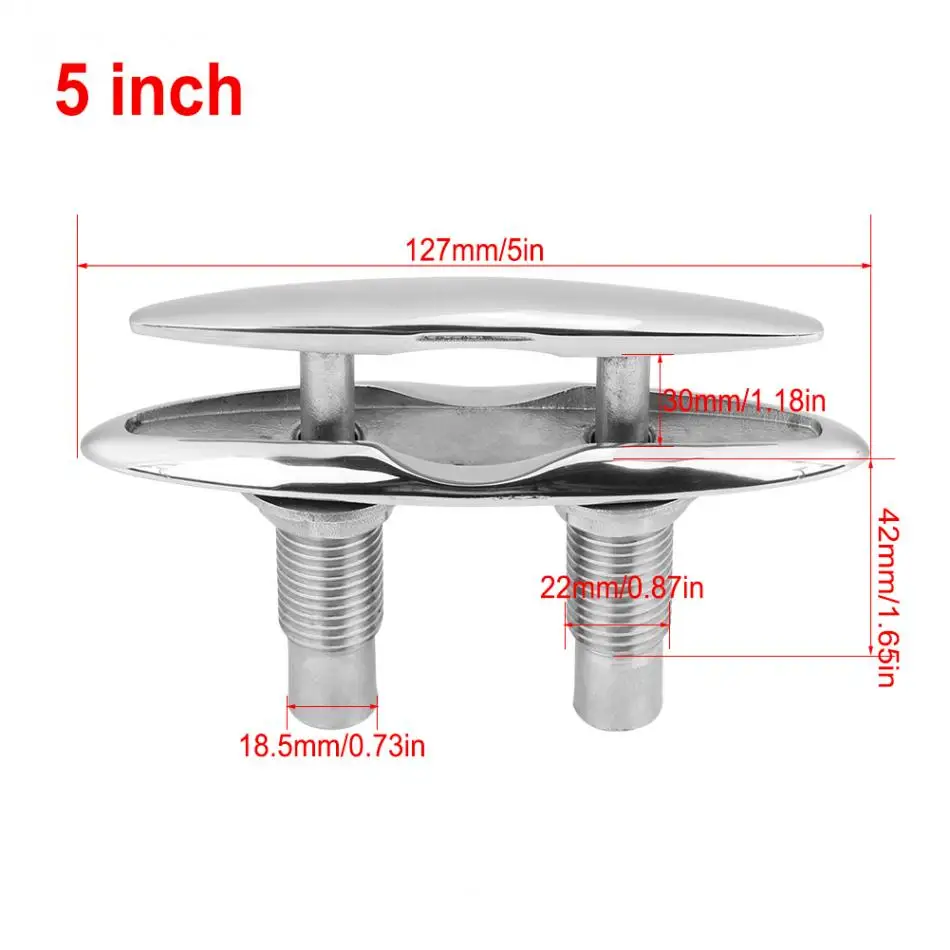 Лодка Корабль причаливание док аккуратный Cleat из нержавеющей стали двухслойный Push-Pull кабель, болт морской оборудования Боллард аксессуары