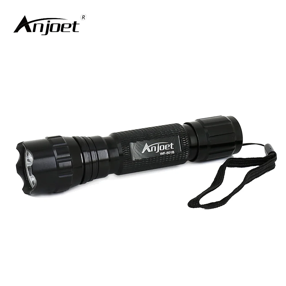 ANJOET Mini Tactical Flashlight WF 501B XML T6 LED Hunting Torch Light