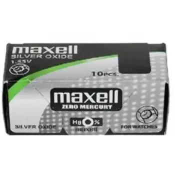 

Pilas de boton Maxell bateria original Oxido de Plata SR726W blister 10X Uds