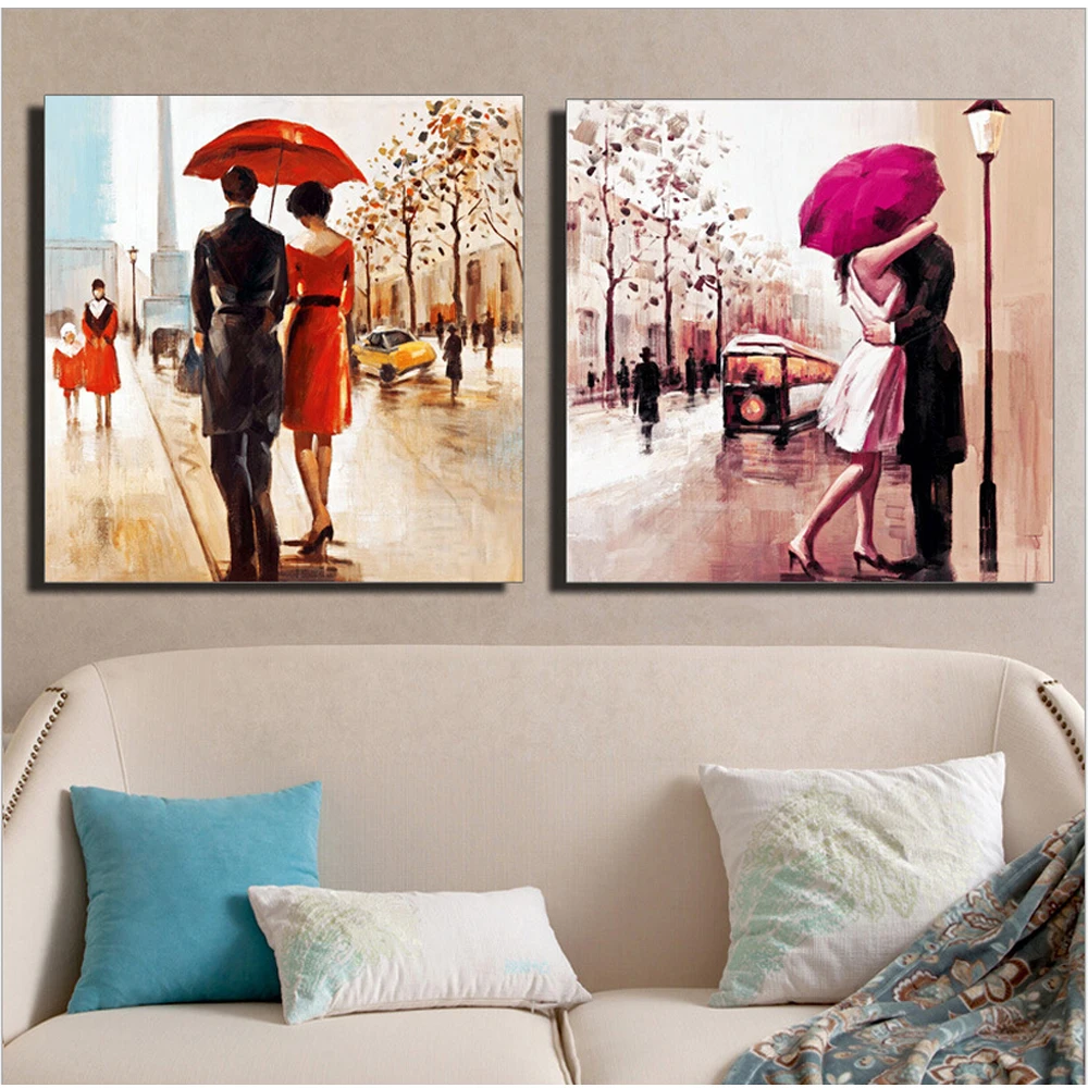 

NEW 3D Diamond Painting Cross Stitch Street Paris Lover Crystal Needlework Diamond Embroidery Full Diamond Decorative RS52