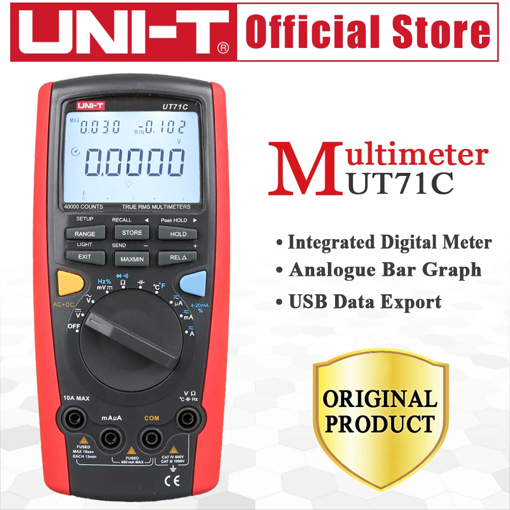 Умные Цифровые мультиметры UNI T UT71C истинное среднеквадратичное значение