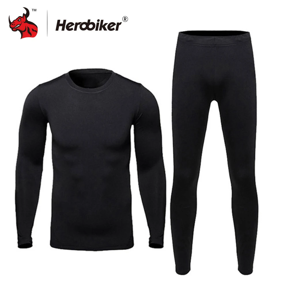 HEROBIKER الرجال الحرارية الملابس الداخلية الدعاوى مجموعة دراجة نارية التزلج الشتاء الدافئة قاعدة طبقات ضيق طويل جونز قمم و فستان أطفال مع سروال... HEROBIKER الرجال الحرارية الملابس الداخلية الدعاوى مجموعة دراجة نارية التزلج الشتاء الدافئة قاعدة طبقات ضيق طويل جونز قمم و فستان أطفال مع سروال...