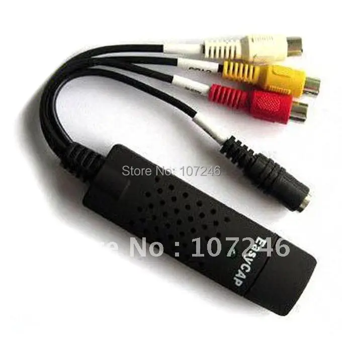 Купить EasyCAP usb 2.0 для s-видео + аудио + cvbs разъем pc ноутбук к ...