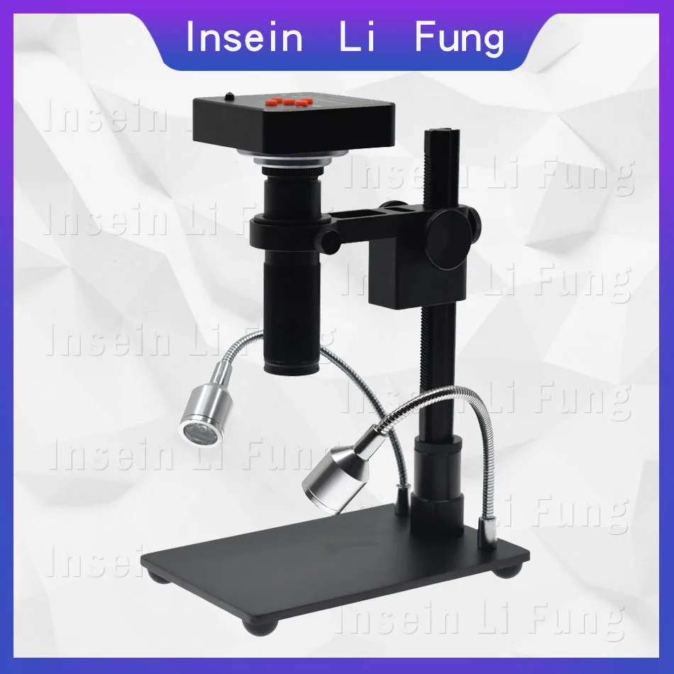 38MP 1080P 2K 60FPS HDMI USB industria electrónica Video microscopio Cámara 10X-200X Zoom c-mount p