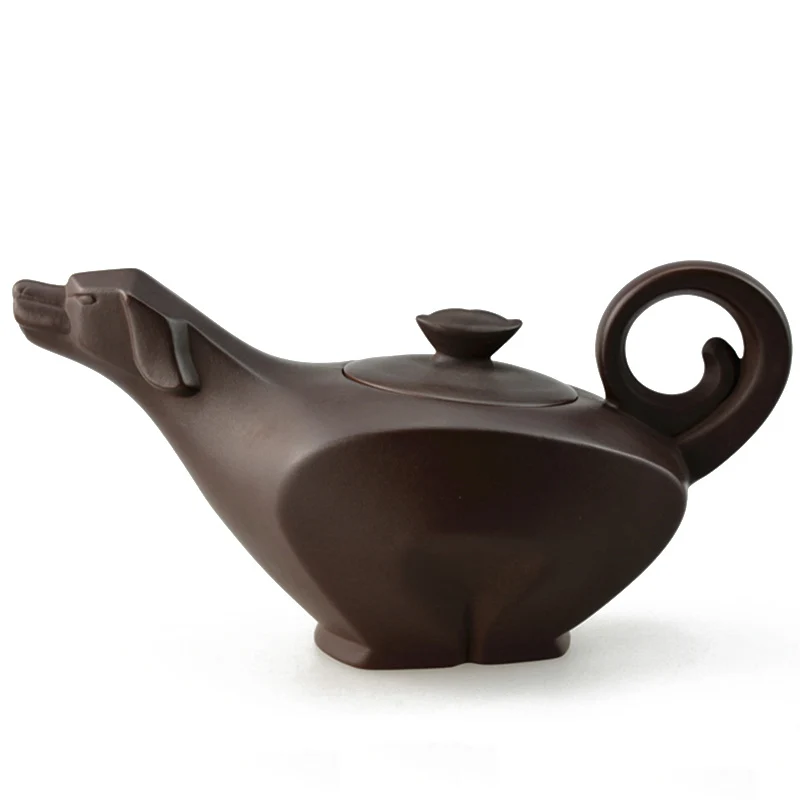 

Precious Collection Value Yixing Teapot Tea Infuser Pot 170ml Dog Ceramic China Handmade Ceramic Set Porcelain Zodiac Kettle