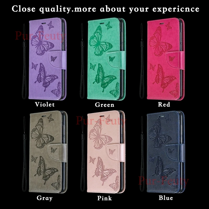 

Case For Huawei Honor 7 C AUM L41 Leather Wallet Book Case high quality butterfly fashion magnetic Flip Cover For Hawei Enjoy 8