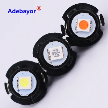 

20X Car air car styling Dashboard T6.5 V1 T10 wire 5050 1SMD 18MM t6.5 v2 instrument panel lights lamps auto bulb Adebayor LED