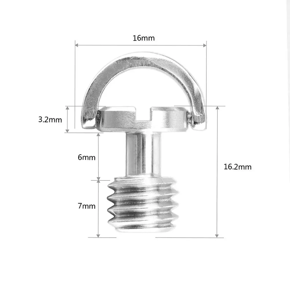 XILETU длинный вал d-образное кольцо Винт 3/"-16 резьба штатив для камеры быстросъемный крепежный винт адаптер(упаковка из 5