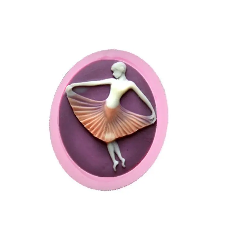 

Ballet Girl Sugar Cake Silicone Mold Handmade Chocolate Soap Dough Cake Dessert DIY Kitchen Bar Bakeware Jelly Pudding