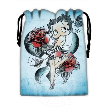 

H-P648 Custom Betty Boop#4 drawstring bags for mobile phone tablet PC packaging Gift Bags18X22cm SQ00806#H0648