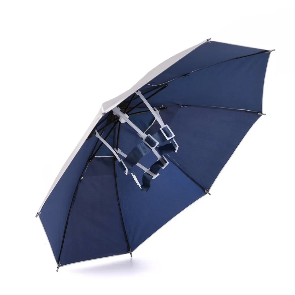 

Foldable Head Umbrella Hat Anti-Rain Outdoor Fishing Caps Portable Travel Hiking Beach Fishing Umbrellas Hat Rain Gear